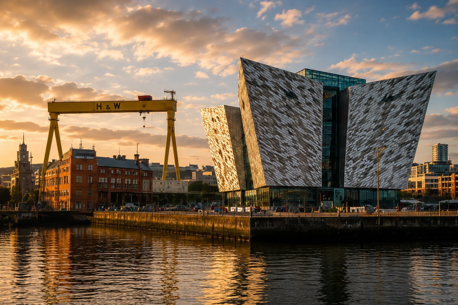 A Belfast cityscape representing news from Northern Ireland.