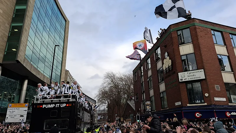 Newcastle United Carabao Cup victory parade March 2025