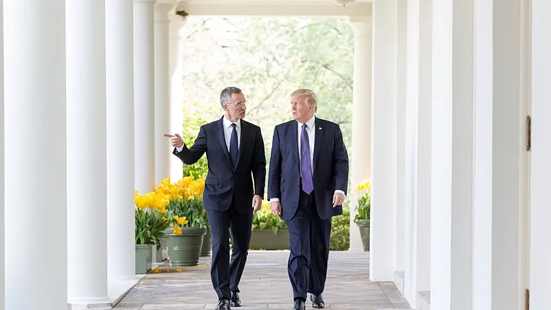 President Donald Trump & NATO Secretary General Jens Stolenberg, April 12, 2017 (03)