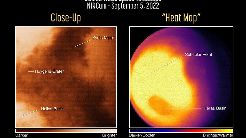 Mars Is Mighty in First Webb Observations of Red Planet