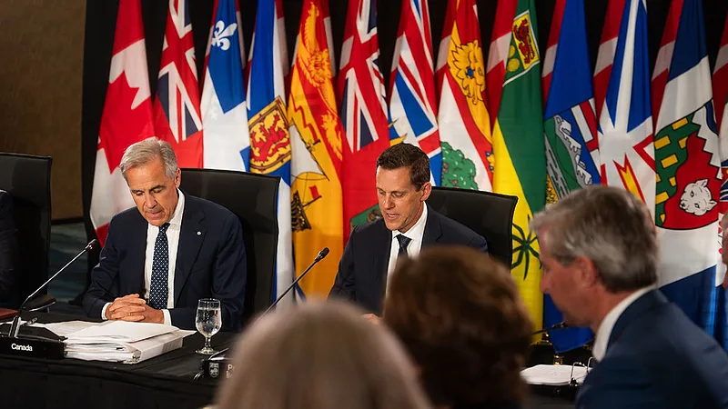 Prime Minister Carney and Premier Lantz at the First Ministers' Meeting / Monsieur Carney, le premier ministre fédéral, et le premier ministre Lantz à la Réunion des premiers ministres