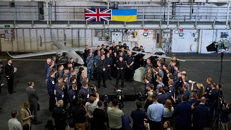 Volodymyr zelenskyy and andy burnham navy
