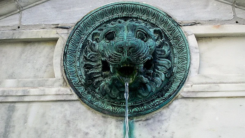 Lion Fountain Harvard Medical School Quadrangle