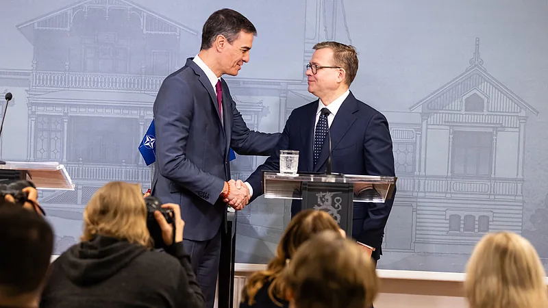 Prime Minister Petteri Orpo and Spanish Prime Minister Pedro Sánchez met in Helsinki 12 March 2025