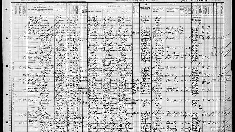 Pennsylvania: BEAVER County, Enumeration District 35, Sheet No. 2A