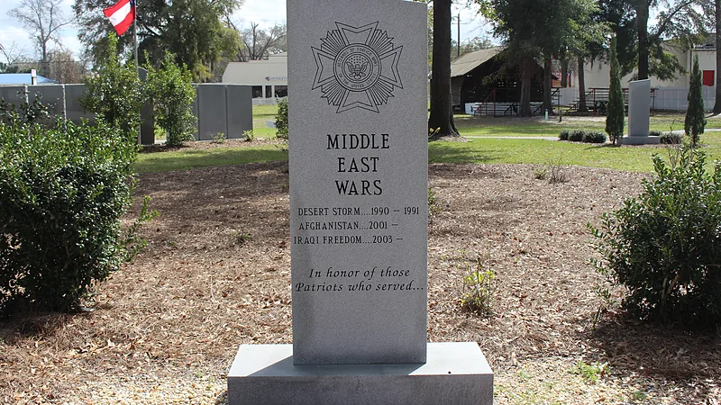 Veterans Memorial Park, Reidsville, Middle East Wars memorial