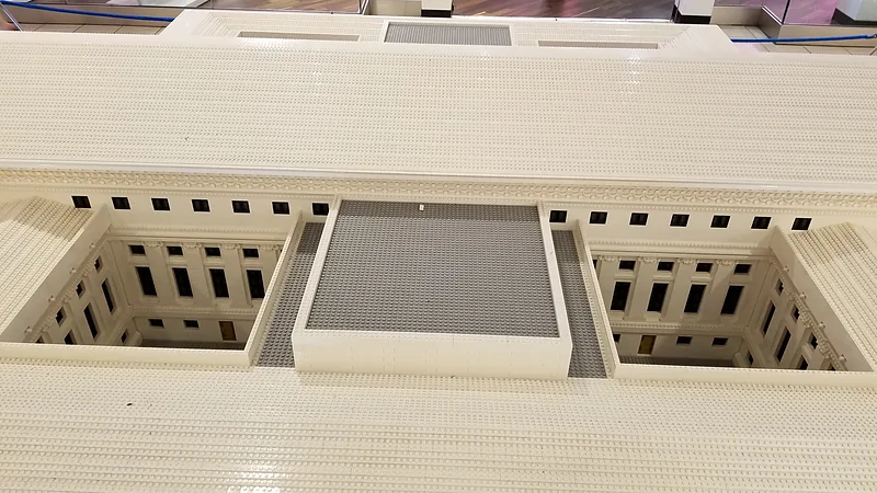 US Supreme Court Building in Lego