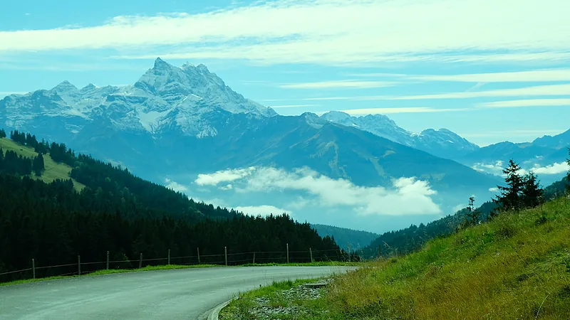 A view on swiss Alps, Switzerland 2024.