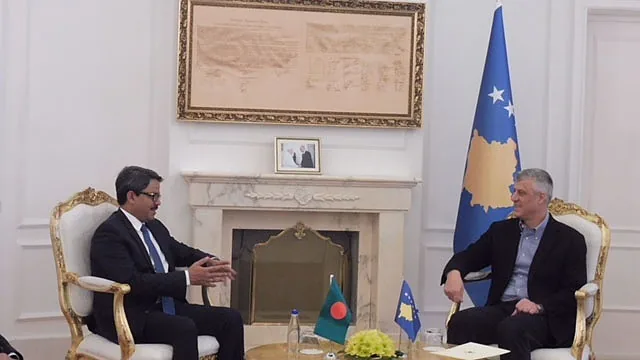 Shahriar Alam Meets Hashim Thaci, Kosovo, 2018-02-19 (PID-0045559)