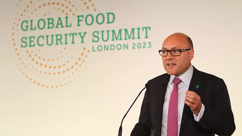Andrew Griffith MP, UK Minister for Science, Innovation and Technology, speaking at the Global Food Security Summit in London, 20 November 2023