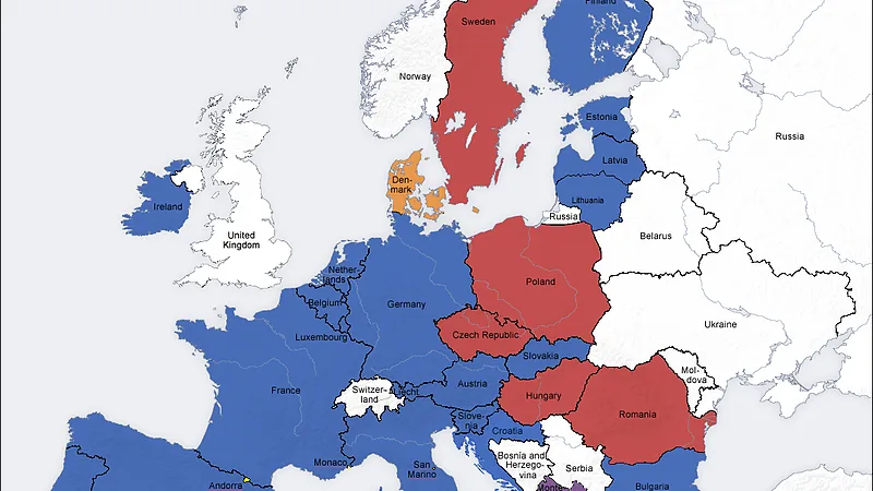 European union emu map en