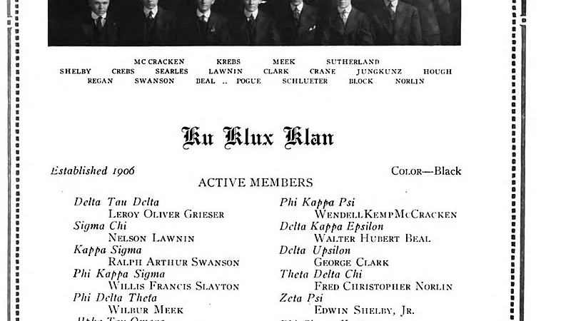 Ku Klux Klan Honor Society Illinois