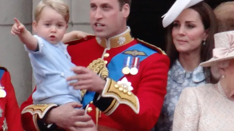 Cambridges Prince George First Trooping
