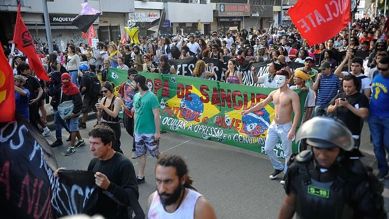 Manifestação contra copa fifa 2014 copa de sangue