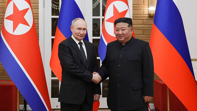 Russia's President Vladimir Putin on state visit to North Korea